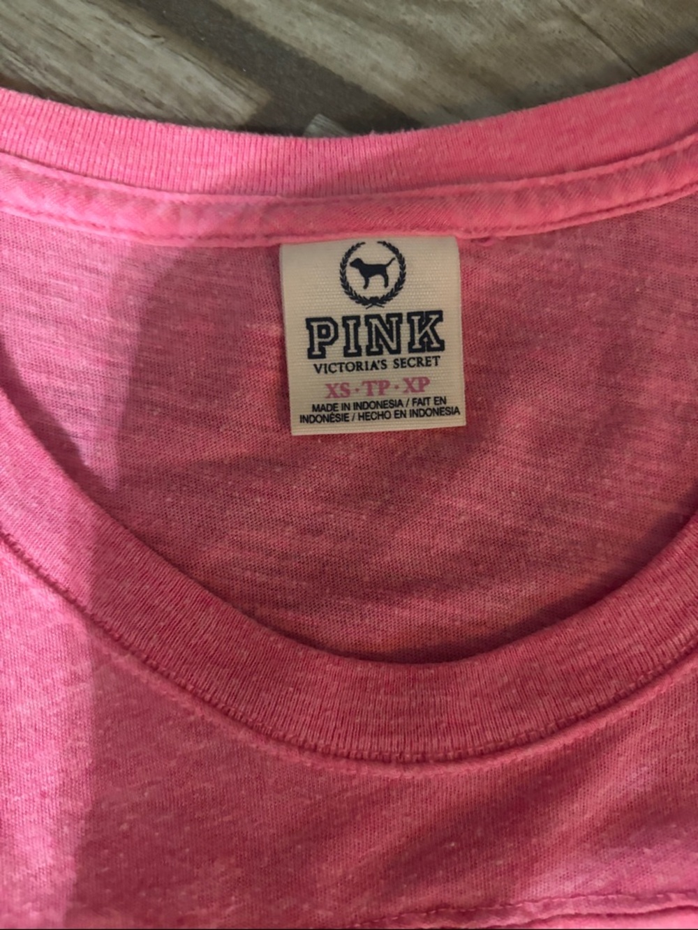 PINK Victoria's Secret Gray Sweatpants with Hot Pink Logo - Picture 4 of 4